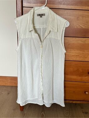 Flax sleeveless top like new